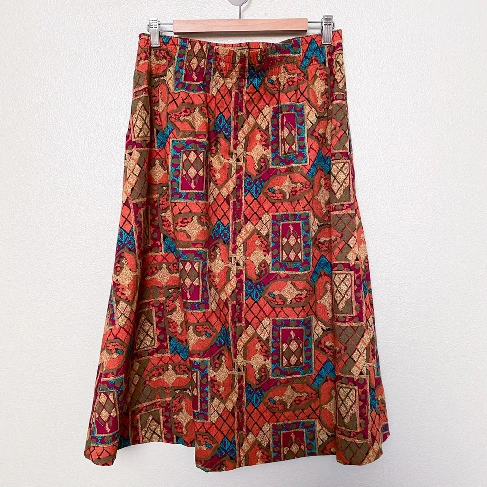 Vintage southwest print skirt - Picture 7 of 10
